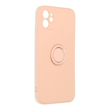 Iphone 11 Θήκη Σιλικόνης Πορτοκαλί Ανοιχτό Roar Amber Case Με Δαχτυλίδι Στήριξης (Ring Holder)