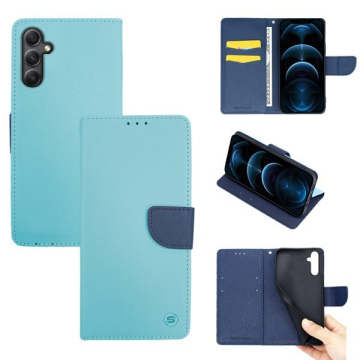 Samsung A34 5G Θήκη Βιβλίο Γαλάζιο Με Μπλε Γλώσσα (Book)
